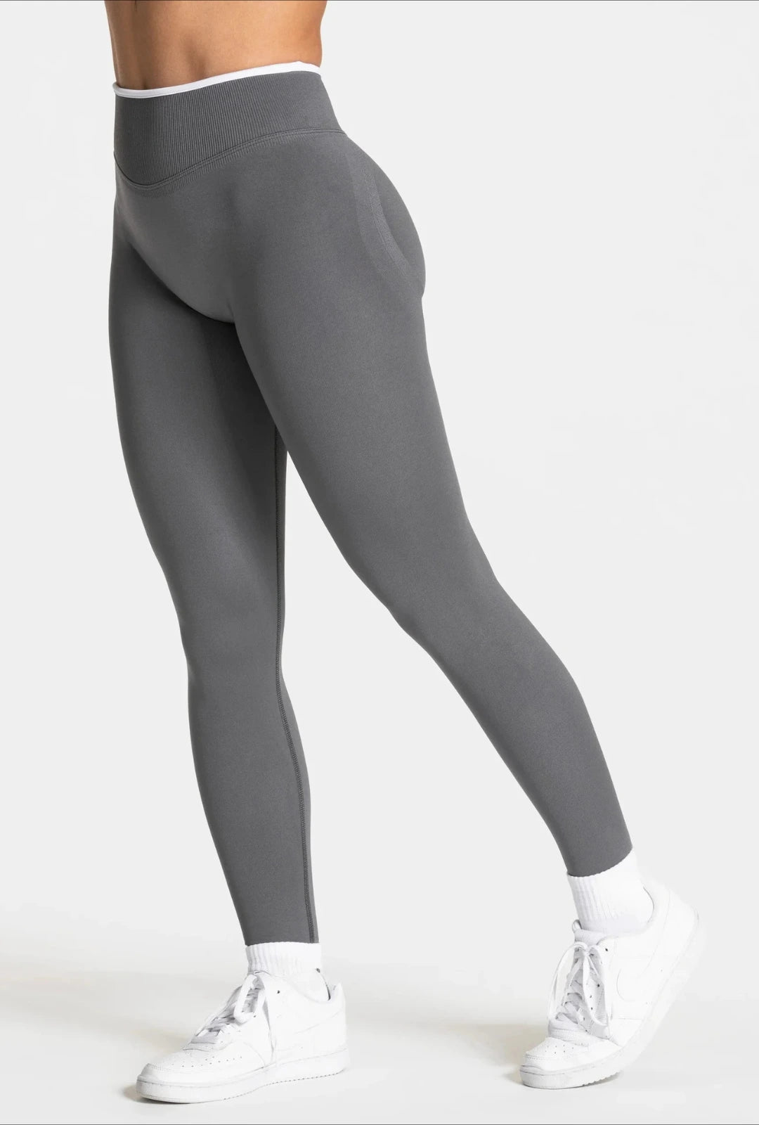 legging femme sculptant gris 