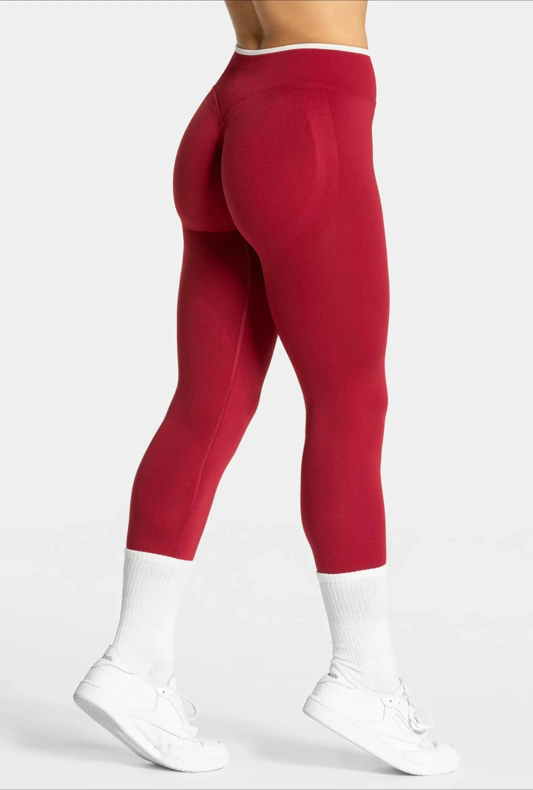 legging de sport rouge